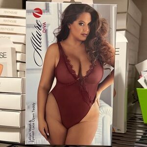 Allure Ruby Lace Open Teddy